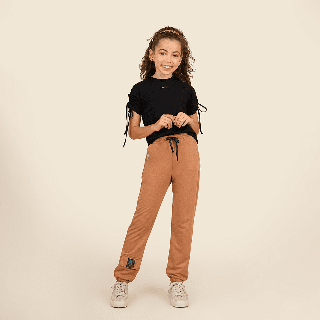 Calça Infantil Jogging em Moletinho Mesclado: Conforto e Estilo para os Pequenos