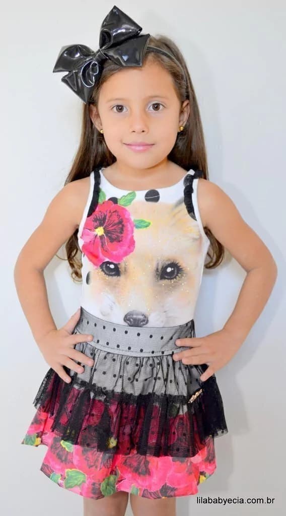 Saia e Blusa Infantil Miss Cake Doce Princesa 530498